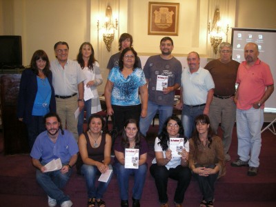 Los ganadores con el Jurado